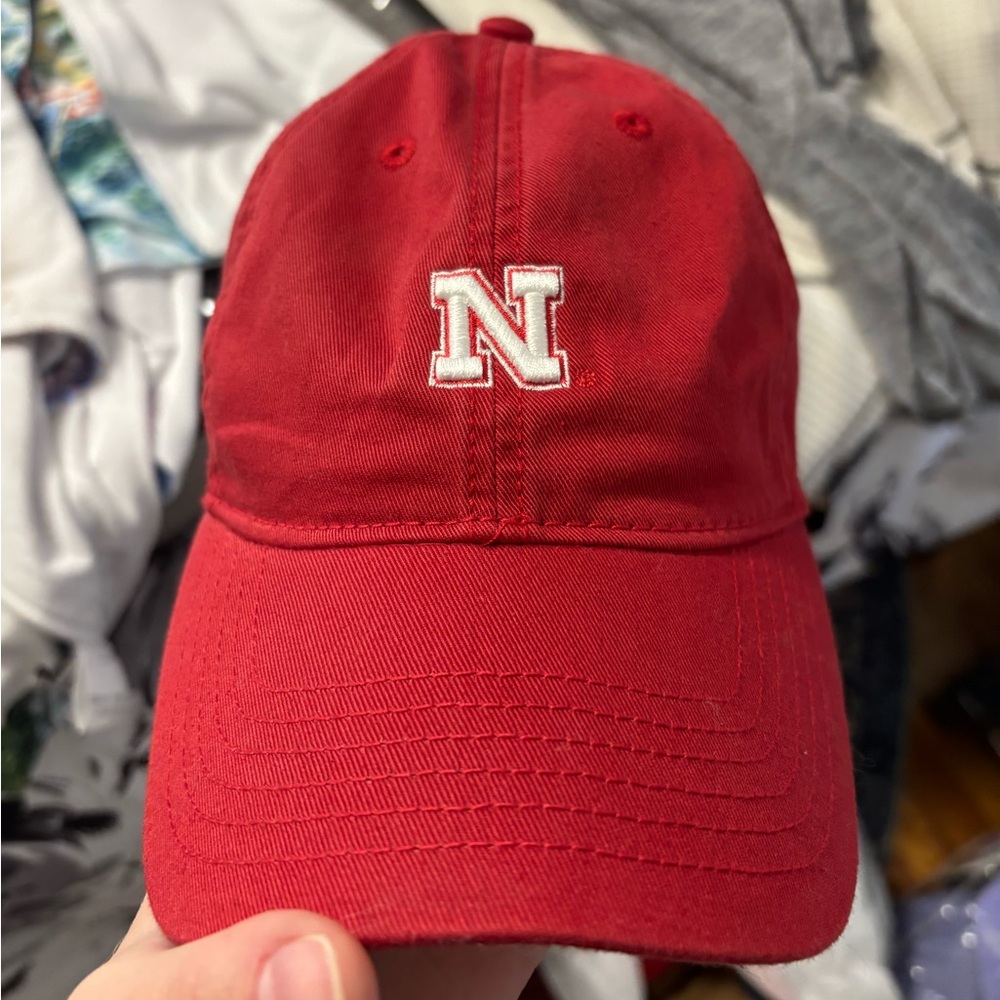 Nebraska huskers UNL red baseball hat